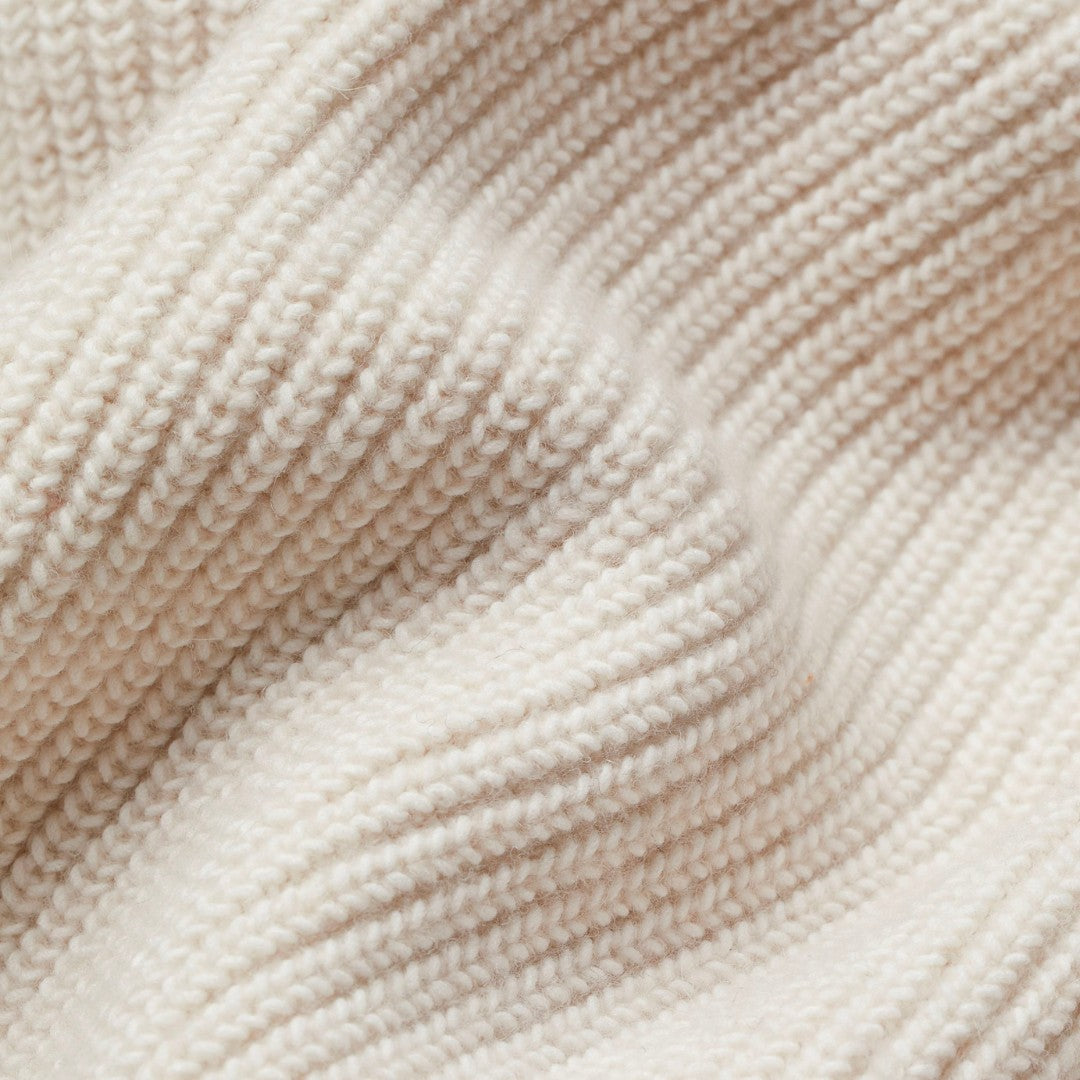 Ribbed open-front cardigan