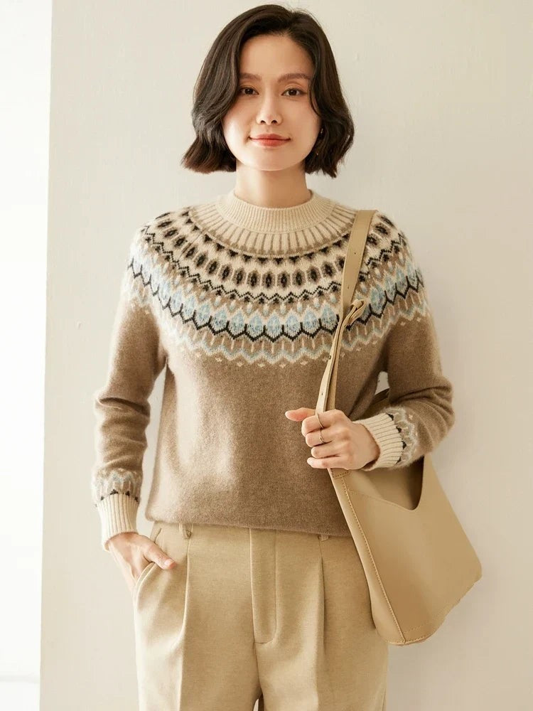 Wool fair isle jumper