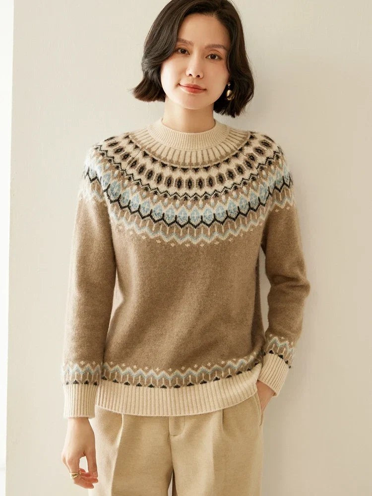 Wool fair isle jumper