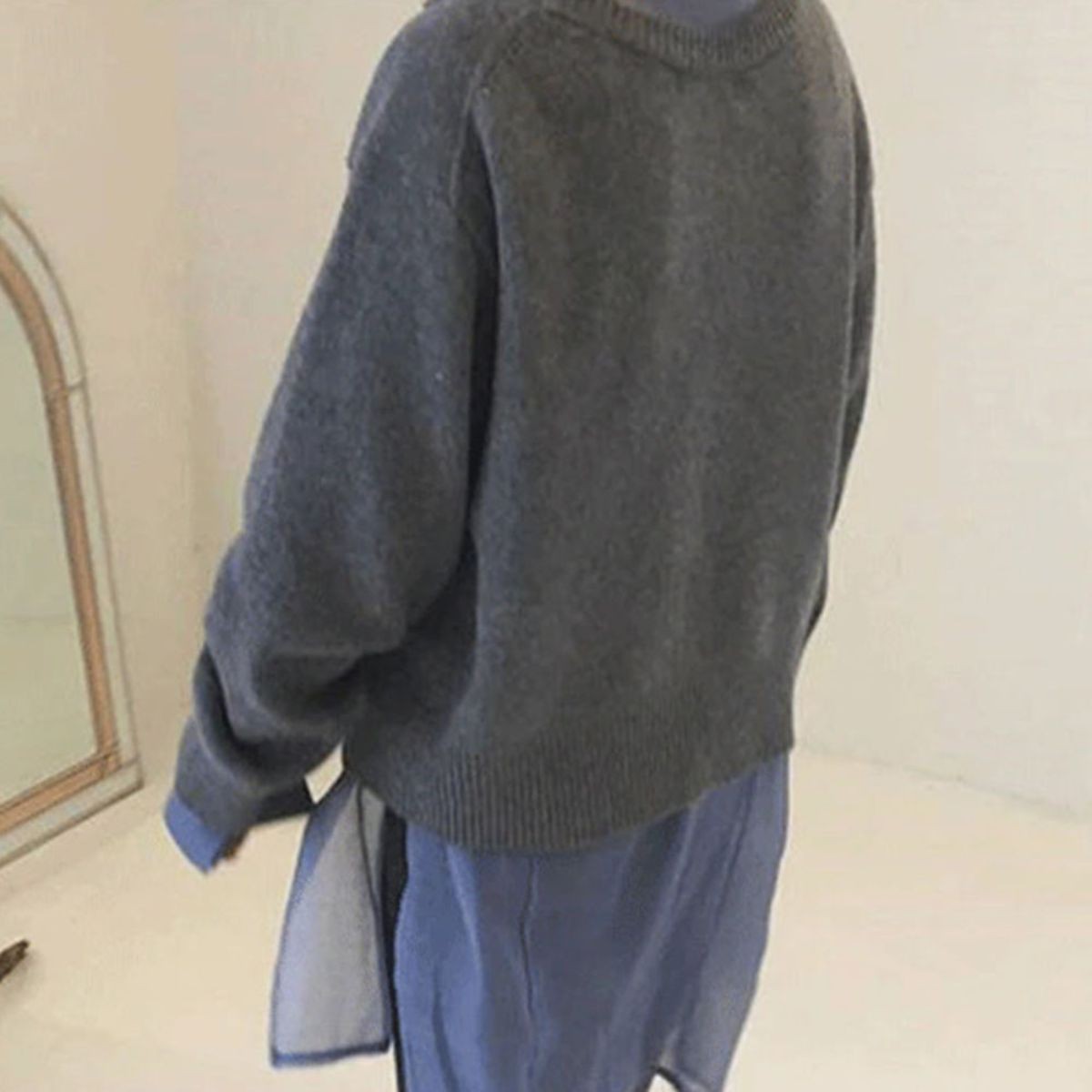 Button-front knit cardigan
