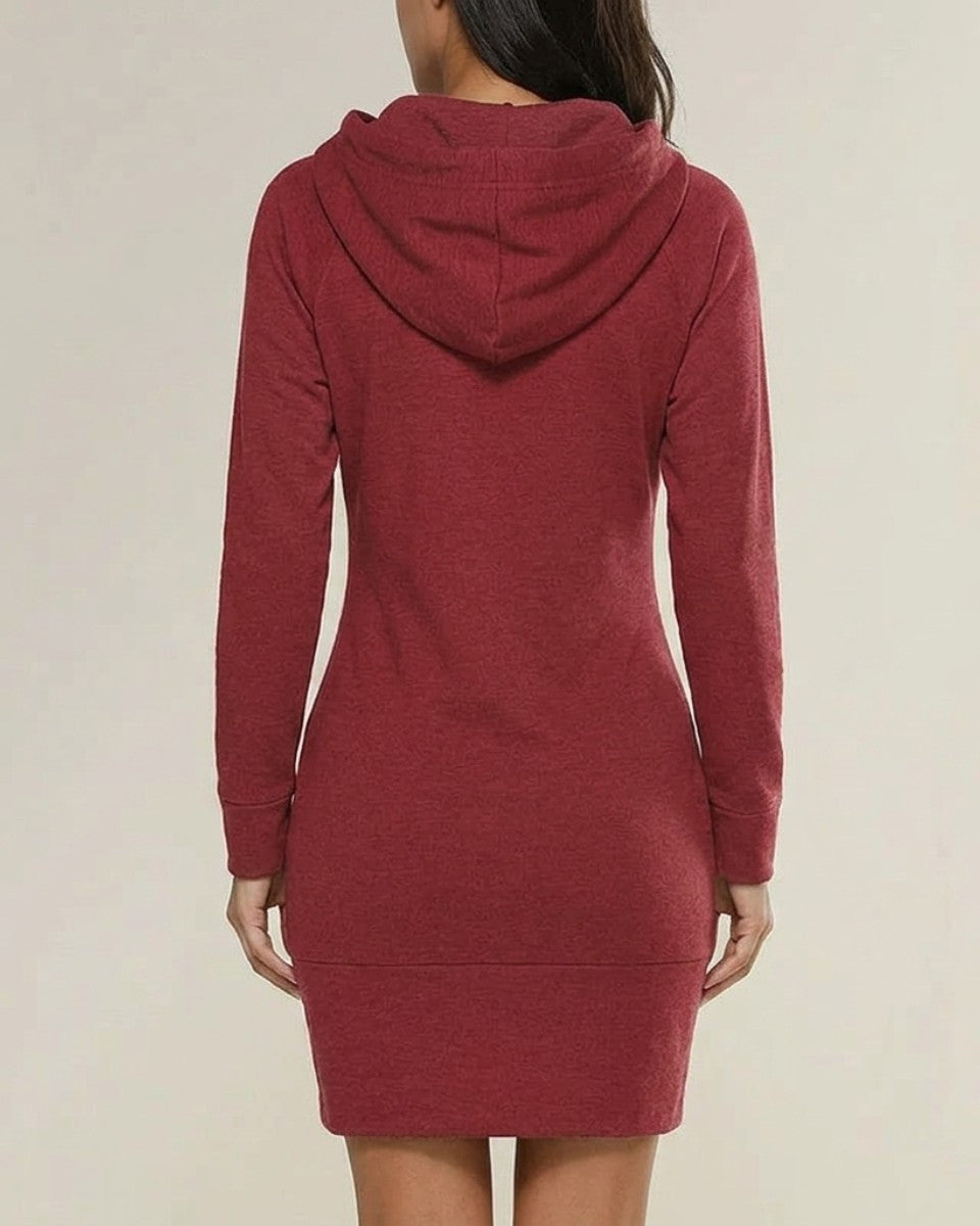 Hooded sweatshirt dress