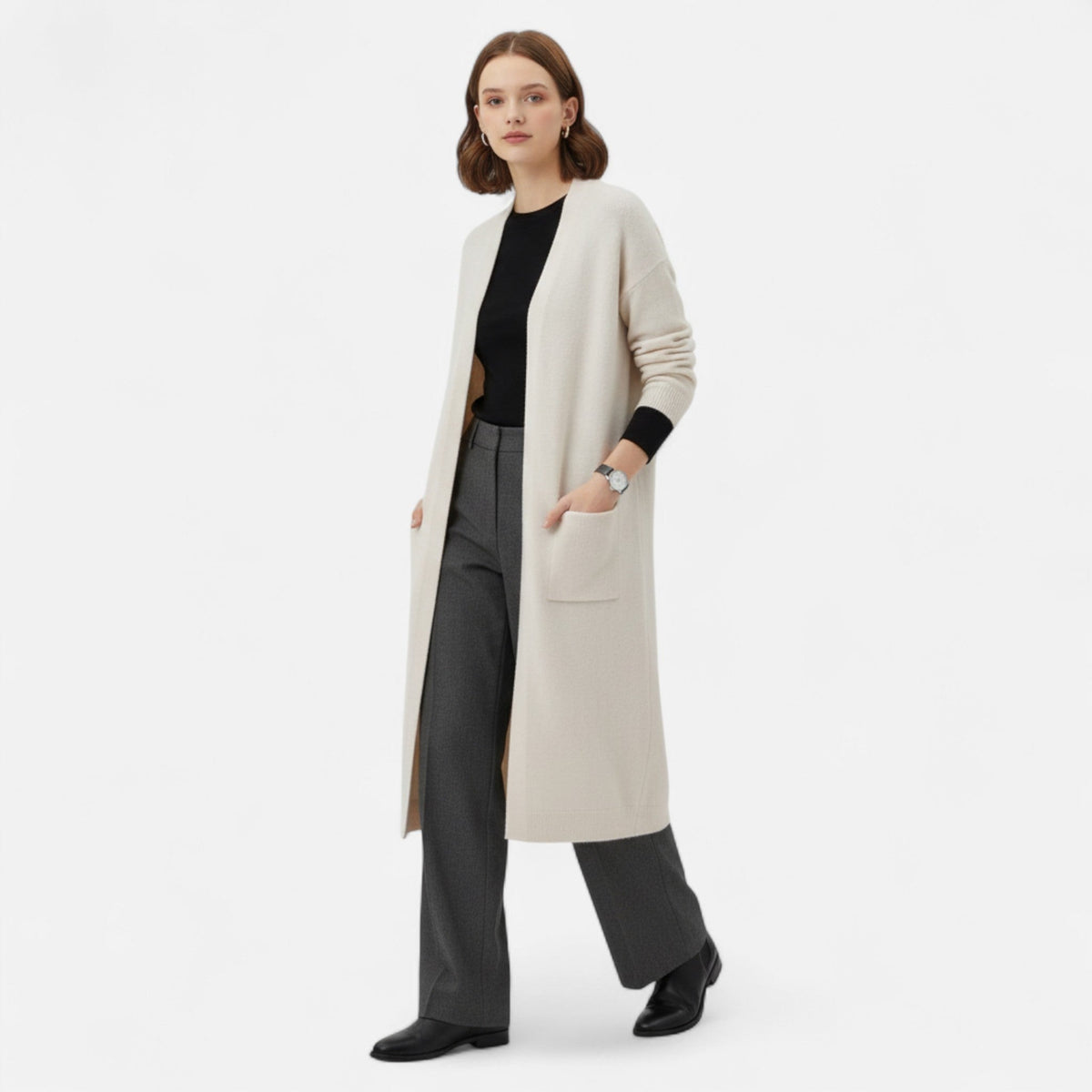 Longline pocket cardigan
