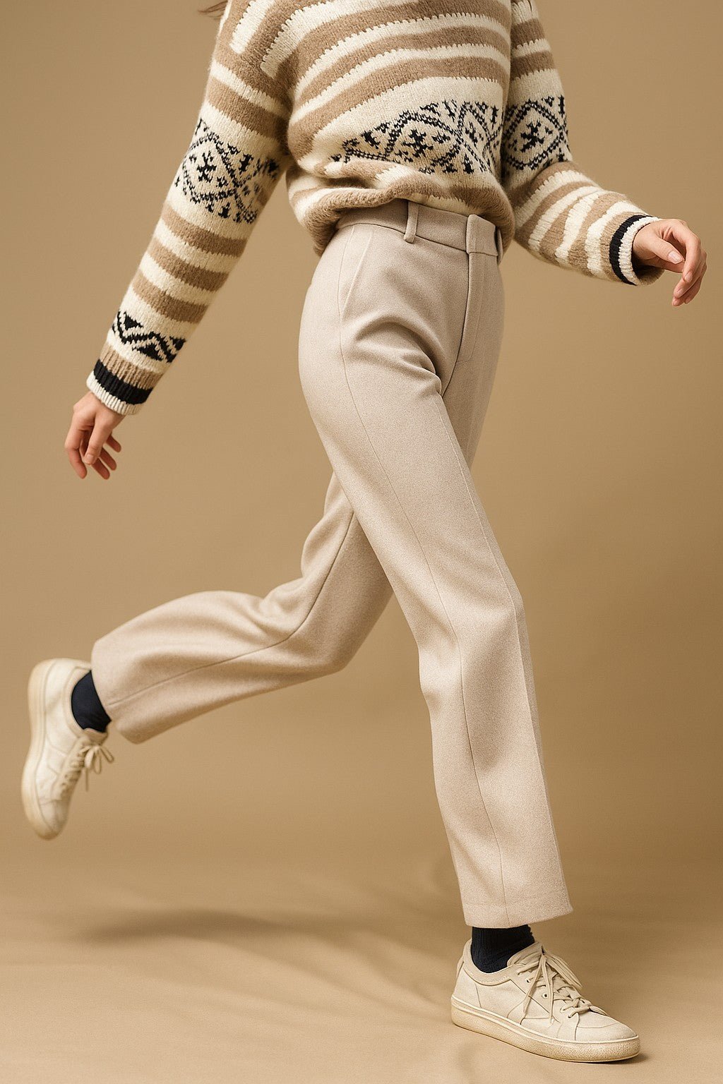 Merino wool fair isle jumper