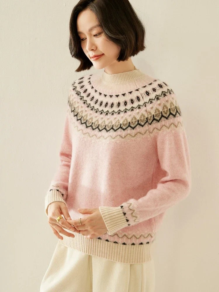 Wool fair isle jumper