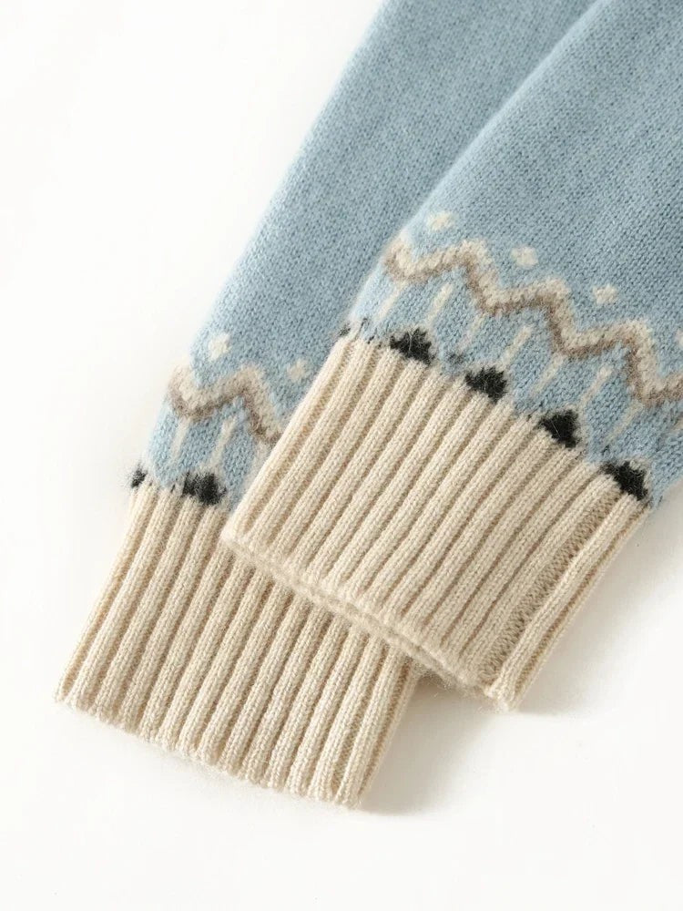 Wool fair isle jumper