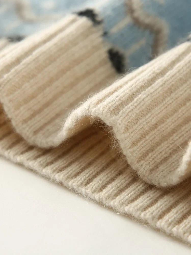 Wool fair isle jumper