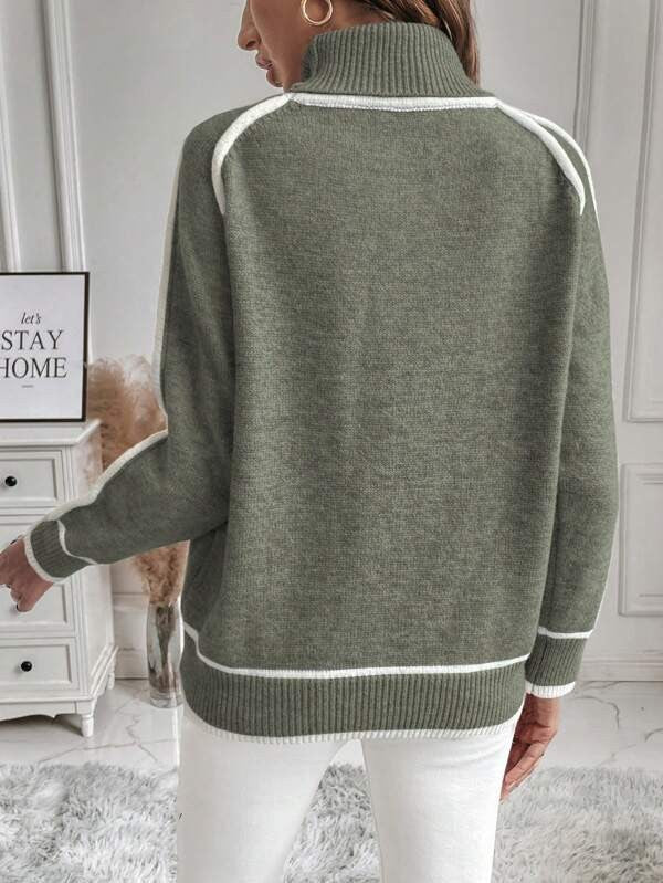 Wool roll neck jumper