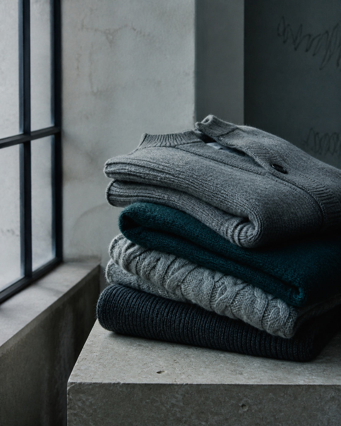A Bennett & Vane knitwear display